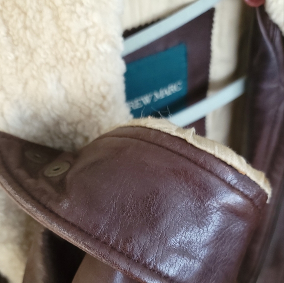 Andrew Marc Bomber/Flight Jacket Small/Petite Removable Collar - Picture 8 of 12